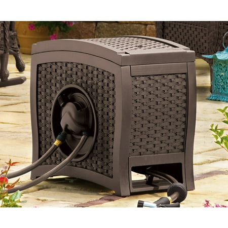 hose suncast reel rewind wicker