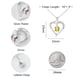 thumbnail image 3 of Collar Lydow Tennis de Latón Baño de Plata de Ley 16 cm + 3 cm, 3 of 6