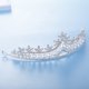 thumbnail image 2 of Tiaras y coronas nupciales para mujer, corona de reina con diamantes de imitación y perlas, tiara de princesa, corona de cumpleaños para niñas, desfile de bodas, accesorios para el cabello de Halloween, plata brillar Electrónica, 2 of 5