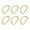 Golden, variant on 20Pcs Metal D Ring Buckle Plated Silver Color Durable for Crafting Bags Belts