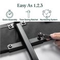 thumbnail image 2 of Zinus Jonathan 40 inch Upholstered Platform Bed Frame with Cushioned Headboard, 2 of 9