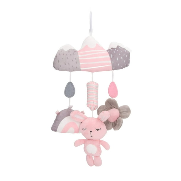 Móvil de juego de viaje para bebé, juguete sensorial móvil para bebé, cuna de bebé de felpa, música móvil, móvil para bebé, verdadera excelencia