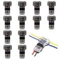 thumbnail image 2 of 12Pcs T Tap Wire Connector No Wire Stripping 3 Way Wire Splice Connector 18 AWG 2 Pin Automotive Wire Connector T Type Wiring Connector for Vehicle Audio Video, 2 of 8