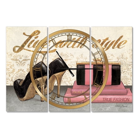 Designart 'Gold Fabulous Life Style II' French Country Wall Clock