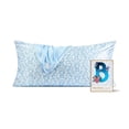 thumbnail image 1 of Funda de almohada Kitsch x Bridgerton Satin Toile De Blue, tamaño king, 1 of 9