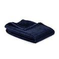 thumbnail image 3 of Mainstays Textured Plush Throw Blanket, Dark Navy, 50 x 72 in, 3 of 7