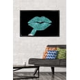 thumbnail image 2 of Tina Lavoie - Aqua Glitter Lipstick Wall Poster, 22.375" x 34" Framed, 2 of 5