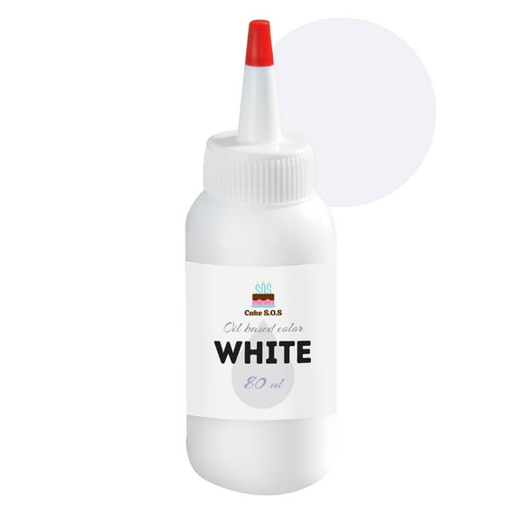 Oil based color 80 ml. - White