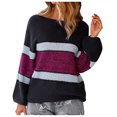 thumbnail image 1 of Gibobby Suéter para mujer, Suéteres para mujer 2023 a la moda para otoño e invierno, manga abullonada(Negro,G), 1 of 5