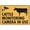 Warning Sign 2, variant on Cattle Monitoring Camera in Use Reflective Aluminum Sign 12 x 8 Inches - with Symbol, Weatherproof Signage for Indoor Outdoor Farm, Ranch, Cattle Security Zone