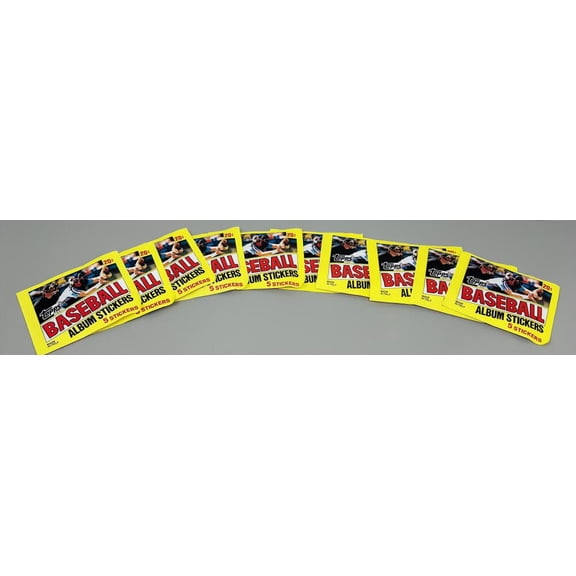 (10) 1982 Topps Album Stickers Baseball Pack Lot