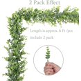 thumbnail image 2 of 2 Pack Artificial Vines Faux Eucalyptus Garland, Fake Eucalyptus Greenery Garland Wedding Backdrop Arch Wall Decor, 6 Feet Fake Hanging Plant for Table Festival Party Decorations, 2 of 8