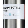 thumbnail image 2 of Botella de agua aislada de 500 ml Taza de viaje de fácil limpieza para acampar Senderismo Conducir, 2 of 7