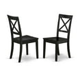 thumbnail image 2 of Set of 2 Chairs BOC-BLK-W Boston Chair Wood Seat in Black Finish, 2 of 4