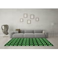 thumbnail image 3 of Ahgly Company Indoor Round Abstract Emerald Green Modern Area Rugs, 3' Round, 3 of 4
