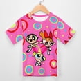 thumbnail image 3 of The Powerpuff Girls Kids Short Sleeve Tee Shirt Novelty Crewneck T-Shirts Unisex Summer Blouse Tops for Boys Girls 110CM, 3 of 8