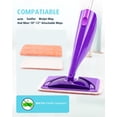 thumbnail image 3 of Power Scrubbing Reusable Mop Pads for WetJet Mops (6 Pack), Wet Jet Refills, Washable Microfiber Mop Pads for Floor Cleaning Wet Dry Use, 3 of 10