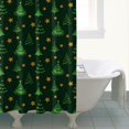 thumbnail image 4 of Green Christmas Tree and Star Pattern Shower Curtain 72"x72" ,Bathroom Decorative Shower Curtains Set with 12 Hooks,Modern Waterproof Washable Shower Curtain, 4 of 6