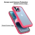 thumbnail image 2 of For iphone 14 Phone Case, Ebizware Heavy Duty Shockproof Clear Back Case [Military Grade Drop Tested] Dual Layer Full Body Protective Cover for Apple iphone 14 - Pink, 2 of 8