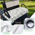 thumbnail image 5 of Golf Cart Seat Covers for 2 Seater,Sage Green Flower Microfiber Cart Seat Towel Blanket,Vintage Farmhouse Boho Leaf Spring Absorbent Breathable Non Slip Bench Seats Protector for Golf Course 51"x31", 5 of 9