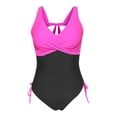 thumbnail image 5 of asddcavvf Bikini Ensembles pour Femmes Maillot de Bain Rétro Plissé avec Coussin de Poitrine, 5 of 5