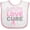 White and Pink, variant on Inktastic Live Love Cure Breast Cancer Boys or Girls Baby Bib