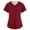 Wine #038, variant on Scrub Top for Women – Breathable 4-Way Stretch V-Neck Top with Multiple Pockets Black 2XL