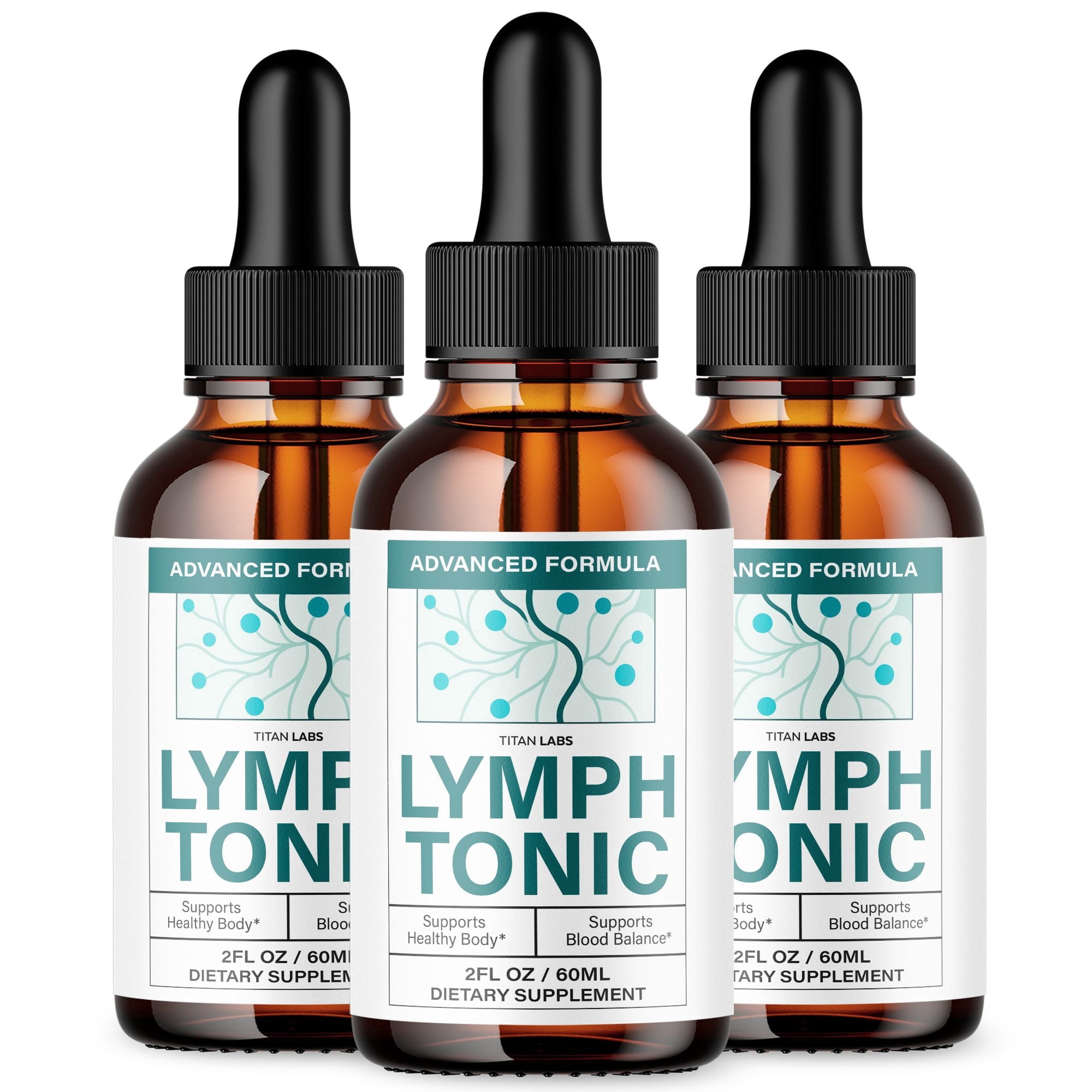 Lymph Tonic Advanced Formula Drops Blood Balance Support Supplement LymphTonic 90 Servings