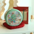 thumbnail image 5 of 5 uds latas de galletas con tapas para regalar, latas de Metal redondas impresas navideñas con tapas para galletas, dulces, comida, 5 of 5