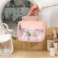 thumbnail image 4 of Riguas Cosmetic Bag with Handle Waterproof Visible Window Multifunction Women Portable Makeup Toiletry Bag for Daily Life, 4 of 8