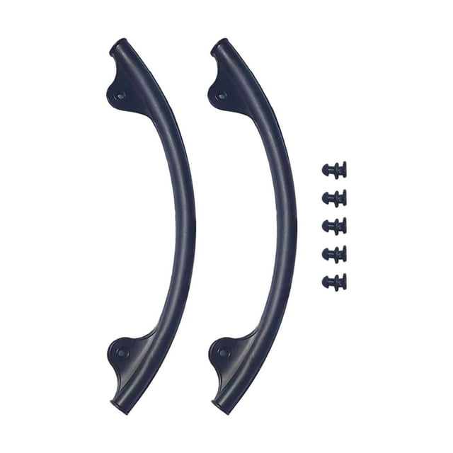 koolsoo 2 Pieces Badminton Racket Silicone Edge Protector Easily Install Lightweight Black