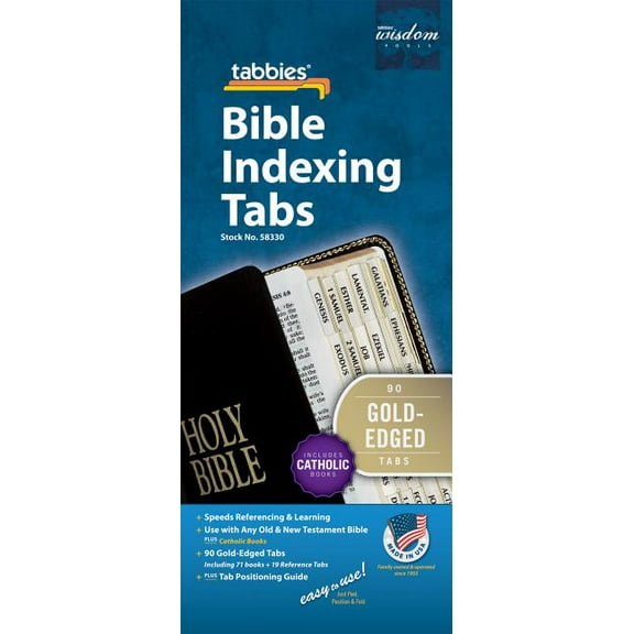 Tabbies Classic Catholic Gold Bible Tabs Other