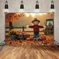 thumbnail image 2 of Childr Autumn Outdoor Photography Background Gard Park Pumpkin Scarecrow Haystack Backdrop Thanksgiving Studio Tools, 2 of 8