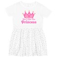 thumbnail image 3 of Inktastic Yes I Am the Princess Crown Girls Toddler Dress, 3 of 5
