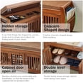 thumbnail image 7 of BALANBO Bamboo Shoe Benches & Shoe Rack, Entryway Storage Organizer,Detachable Cushion with Hidden Storage Compartment, 7 of 7