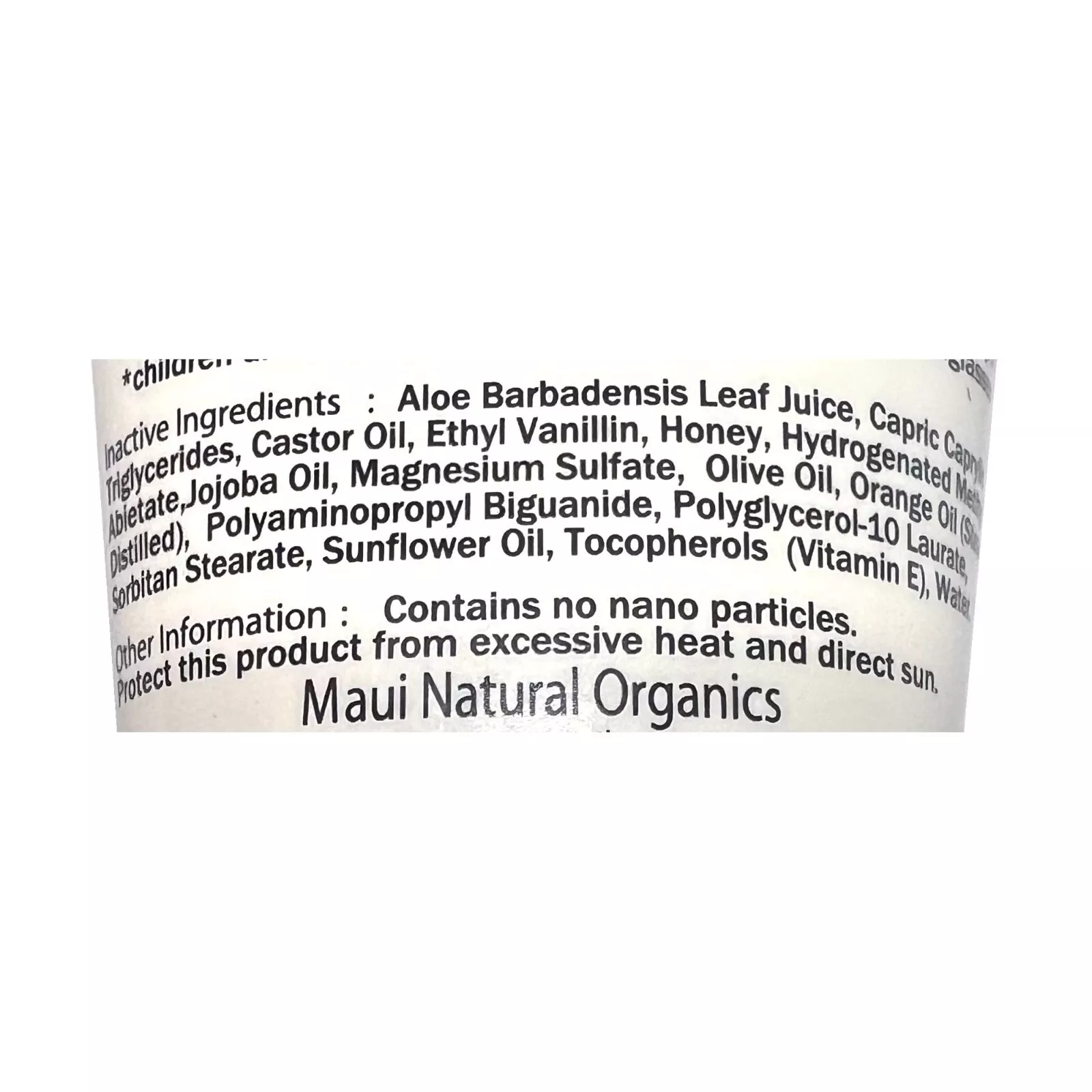 Maui Surfer Honey All Natural Sunscreen Lotion SPF 30 Reef Safe