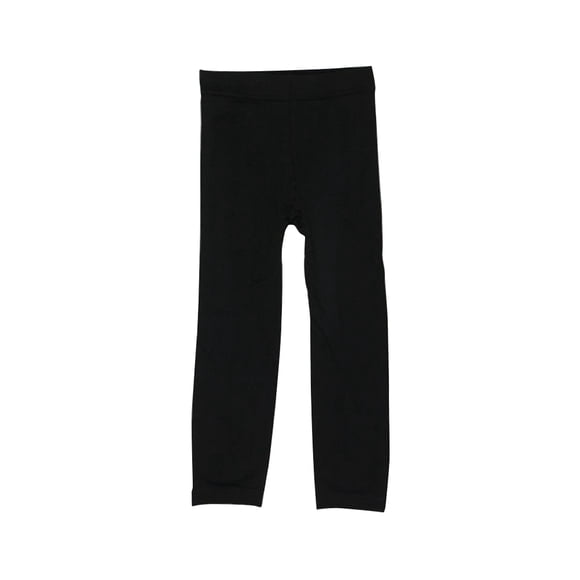 OULII Girls Black Leggings 1Pcs Fleece Lined Trousers For Kids In Winter