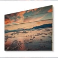 thumbnail image 2 of Designart "Sunset On Alaska Sea Coastal Serenity" Landscapes Print on Natural Pine Wood, 2 of 5