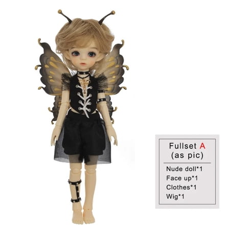 JL.Yuyi 1/6 BJD Doll Girls Long Legs Boys' Body Second Generation Wings Art Toys Surprise Gift