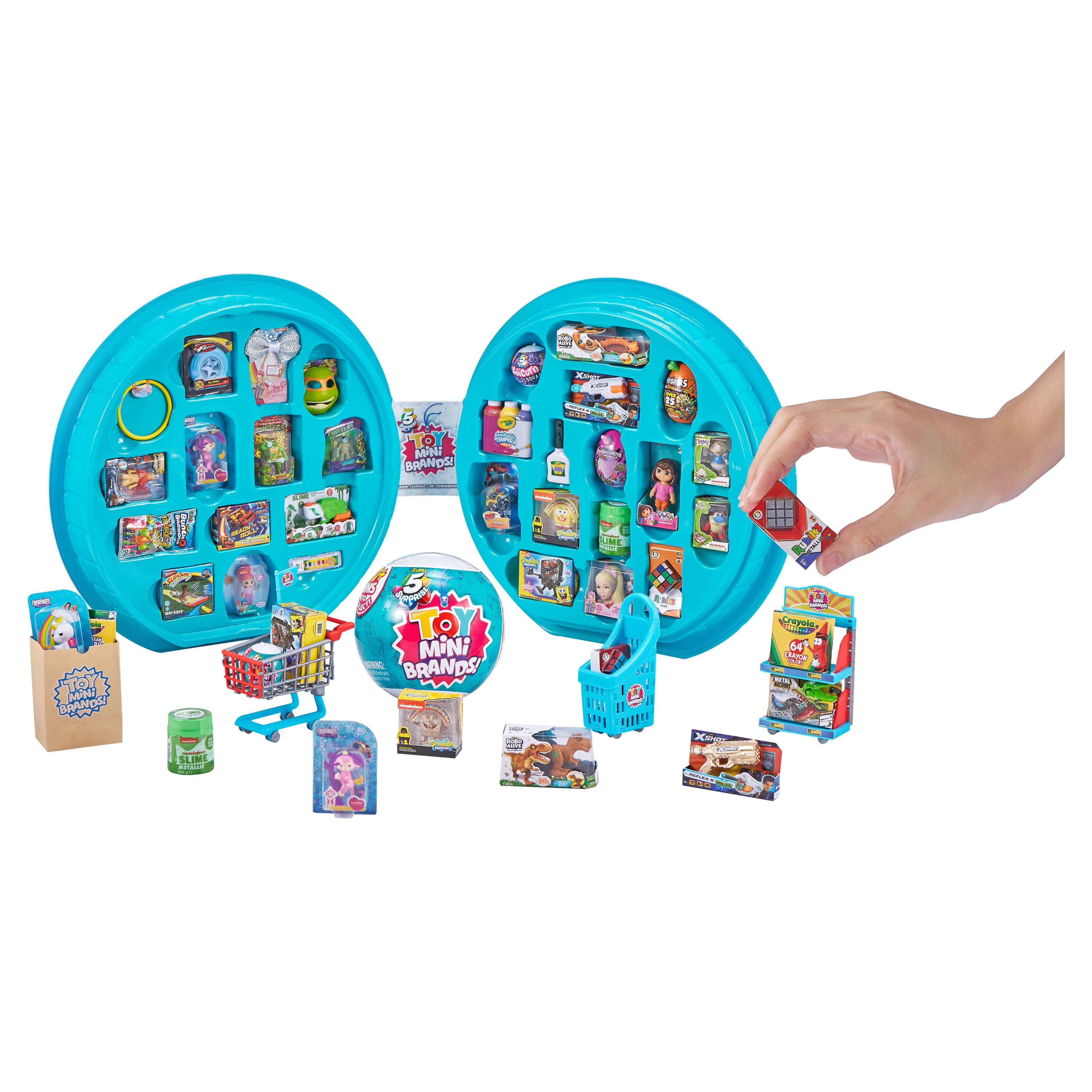 5 Surprise Toy Mini Brands Collector's Case Store & Display 30 Minis with 4 Exclusive Minis by ZURU