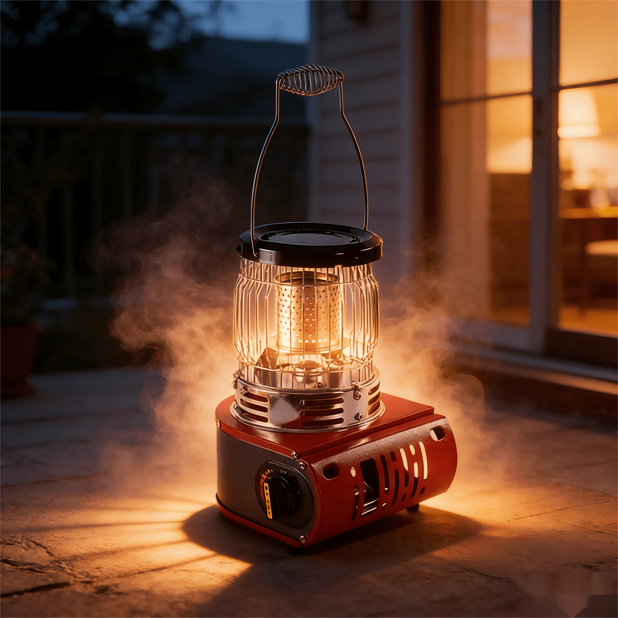 Arcticwind Outdoor Camping Heater for Tents,Portable picnic heater,Tent Heater Stove for Camping,Outdoor Camping,Ice Fishing Heater,Cooking Dual-Use, Multifunctional Windproof Gas Stove,Red