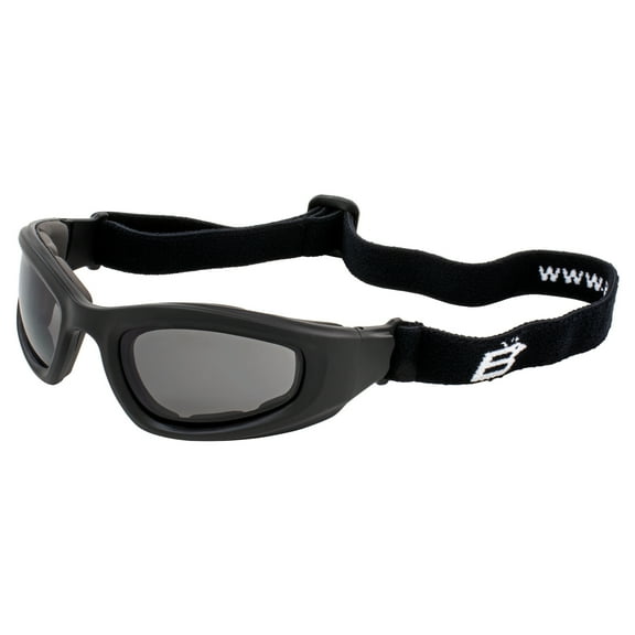 Birdz Eyewear Soar Safety Motorcycle Goggles Black Padded Frame Clear Lenses