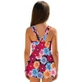 thumbnail image 2 of Uourmeti Cute Capybara & Vibrant Daisy Floral Swim Dress for Girls - Sleeveless Skirted One Piece Bathing Suit, Quick Dry & Stretchy for Beach, Pool & Summer Vacations, 2 of 8
