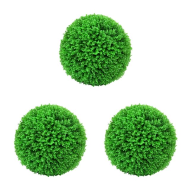 ZheElen Artificial Grasses Balls Long-lasting Durability For Versatile Elegant green 30cm 3Set