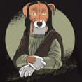 thumbnail image 3 of CafePress - Mona Lisa Dog T Shirt - Men's Classic Graphic Cotton T-Shirt, 3 of 4