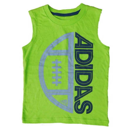 Adidas Toddler Boys Lime Green Football Tank Top Sleeveless Shirt