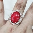 thumbnail image 4 of New Coral Mans Ring, Natural Red Coral Ring, Unisex Ring, Silver Jewelry, 925 Silver Ring, Birthday Gift, Heavy Mens Ring, Arabic Design, Ottoman Style Ring, Christmas, Turkey Mens Signet Ring, 4 of 5