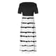 thumbnail image 4 of Vestido de cuello redondo con estampado de hombros descubiertos y manga corta informal de verano para mujer OAVQHLG3B Store  lin121212, 4 of 4