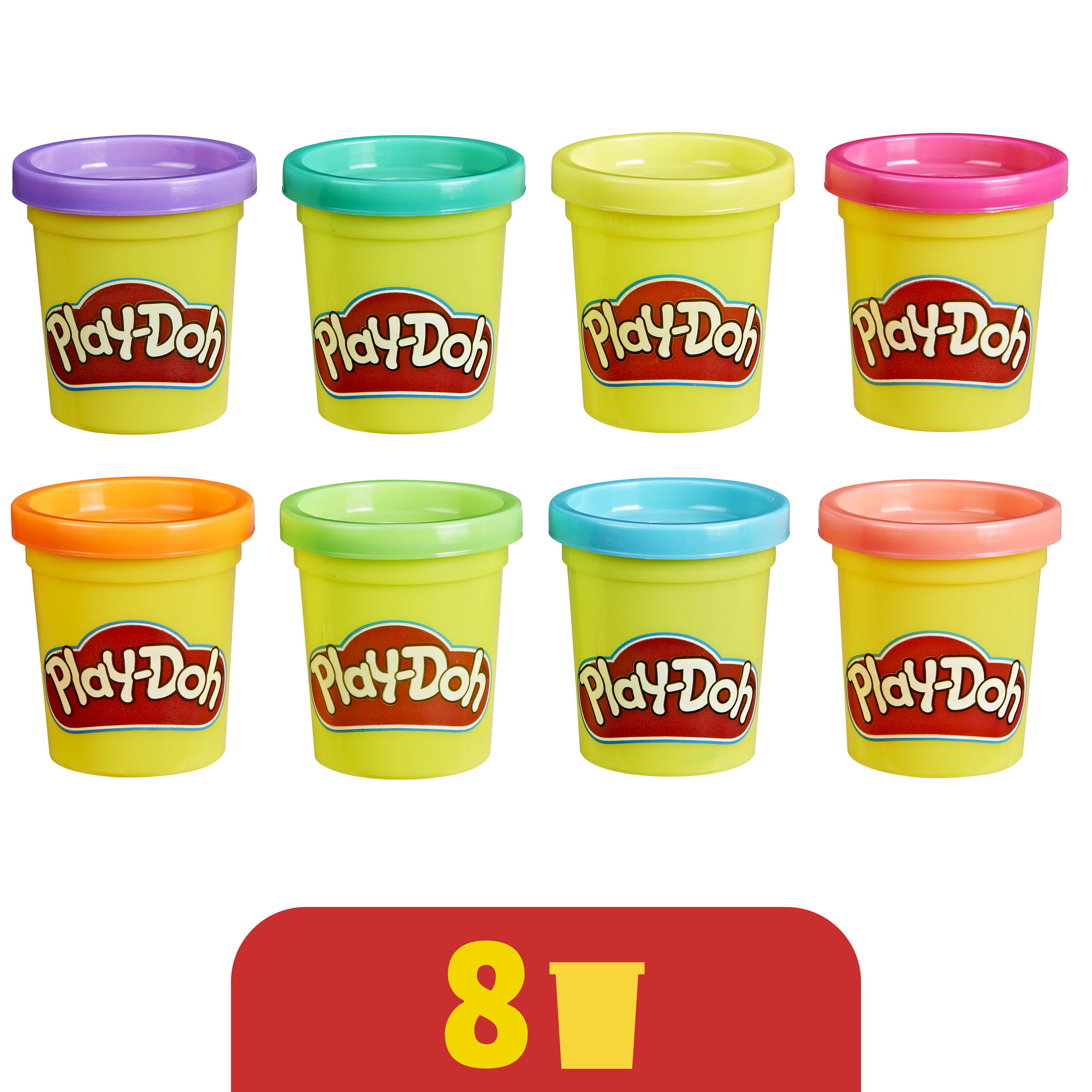 Play-Doh Neon Colors 8-Pack Modeling Compound photo 1
