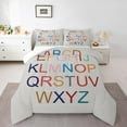 thumbnail image 2 of Feelyou Cartoon Initial Letter Bedding Comforter Set, Colorful Monogrammed Twin Comforter Sets, Teens Boys Girls Kids Bedding Set, Lightweight Room Decor, 2 Pieces, 2 of 8